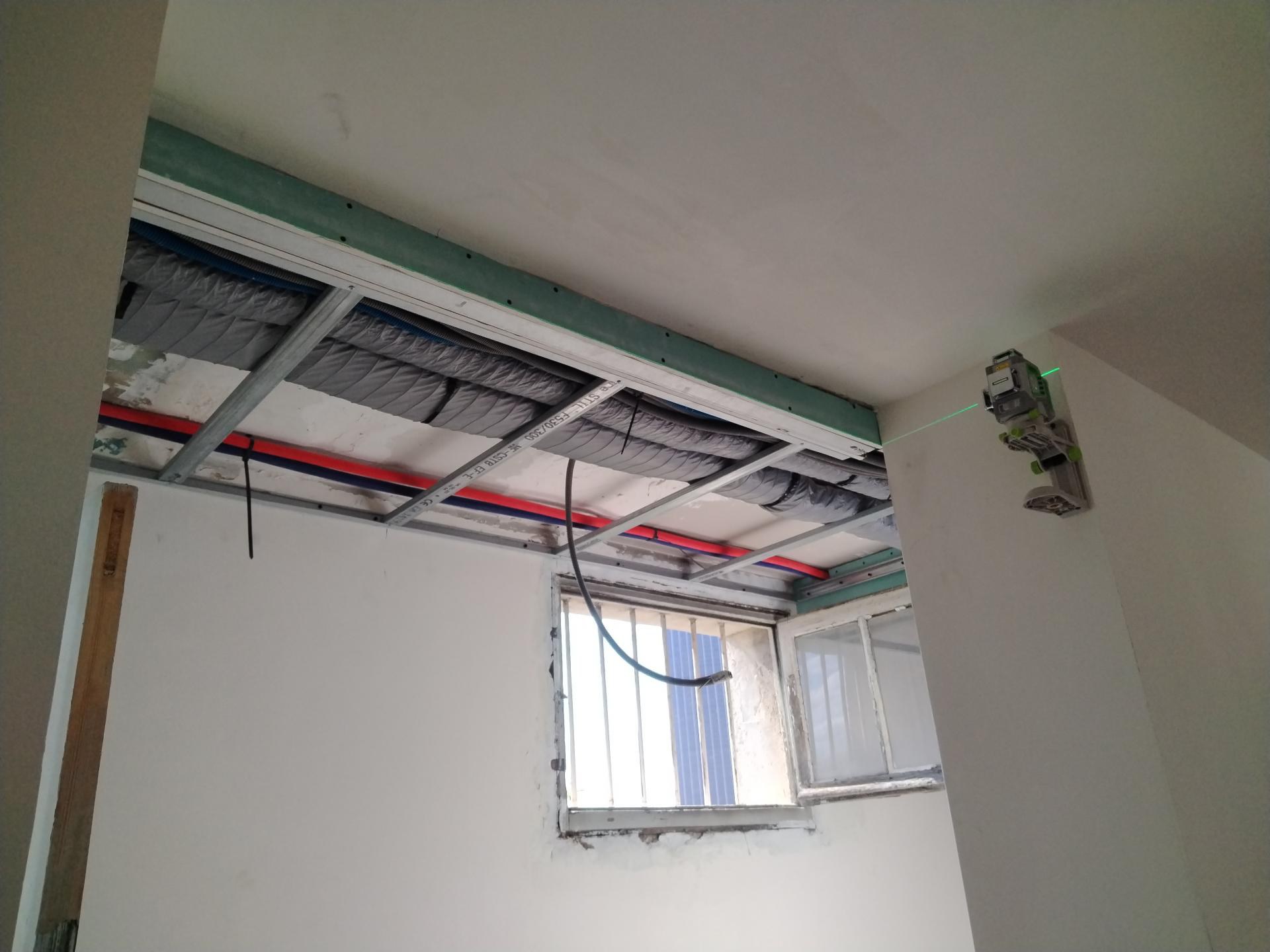 Création d'un faux plafond en placo